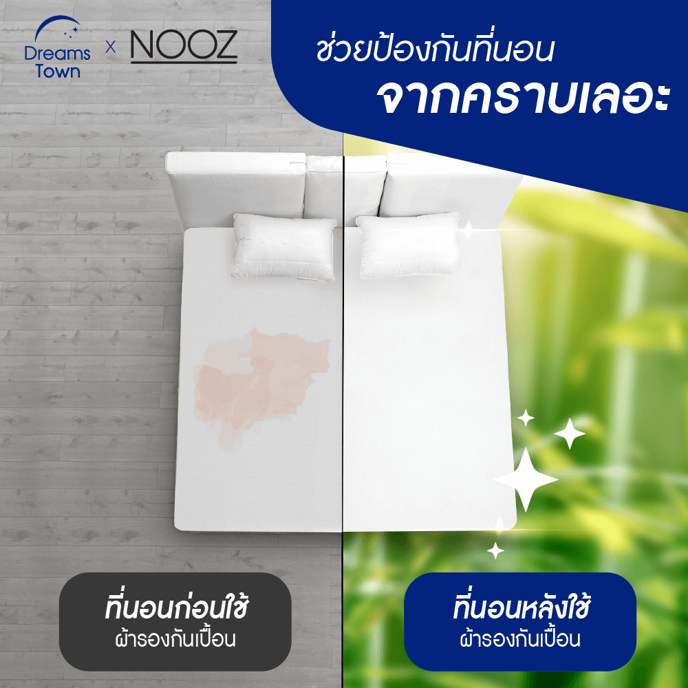 ผ้ารองกันเปื้อน 3.5 ฟุต NOOZ รุ่น COOLING BAMBOO